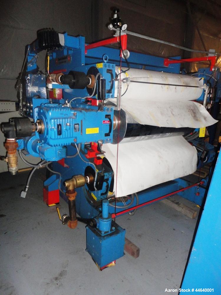 Used Davis Standard 46” Three Roll Vertical Roll Stand Sheet Line