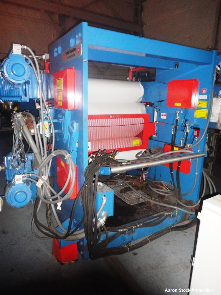 Used Davis Standard 46” Three Roll Vertical Roll Stand Sheet Line