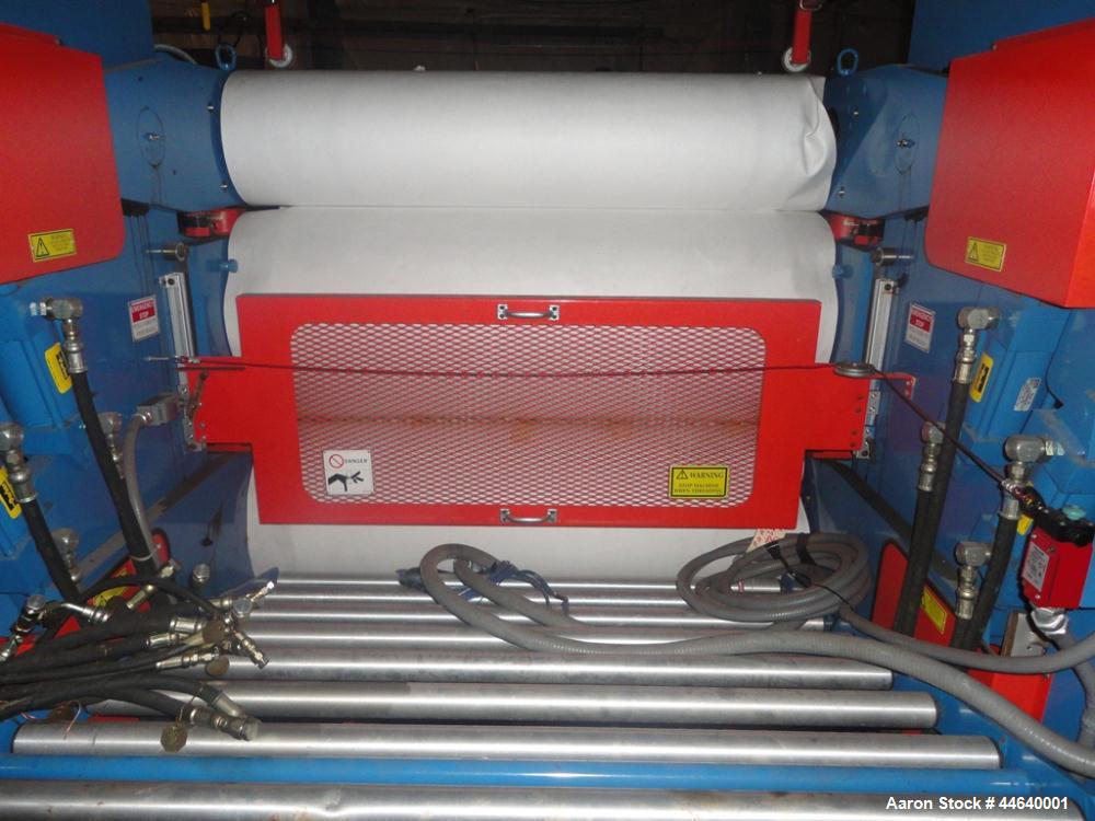 Used Davis Standard 46” Three Roll Vertical Roll Stand Sheet Line