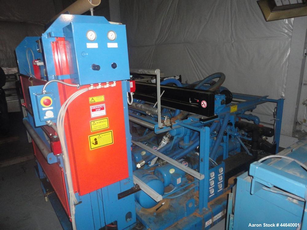 Used Davis Standard 46” Three Roll Vertical Roll Stand Sheet Line