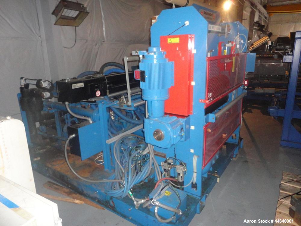 Used Davis Standard 46” Three Roll Vertical Roll Stand Sheet Line