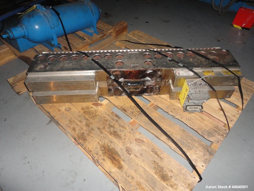 Used Davis Standard 46” Three Roll Vertical Roll Stand Sheet Line