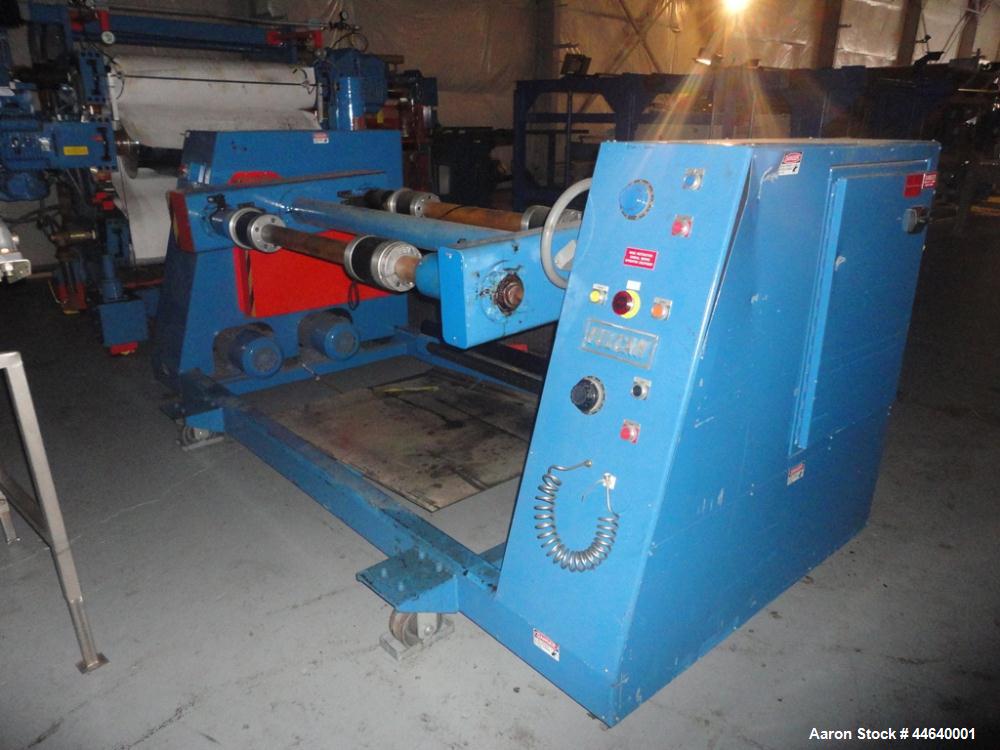 Used Davis Standard 46” Three Roll Vertical Roll Stand Sheet Line