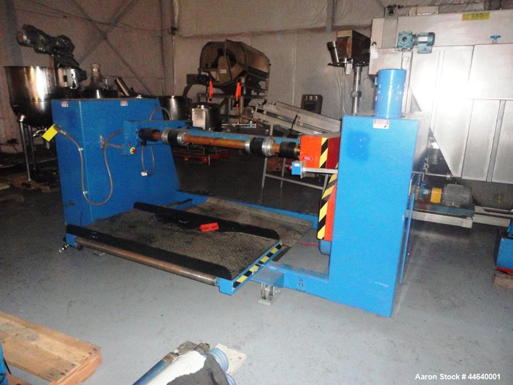 Used Davis Standard 46” Three Roll Vertical Roll Stand Sheet Line