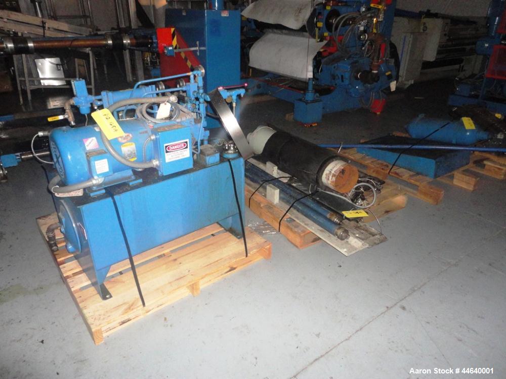 Used Davis Standard 46” Three Roll Vertical Roll Stand Sheet Line