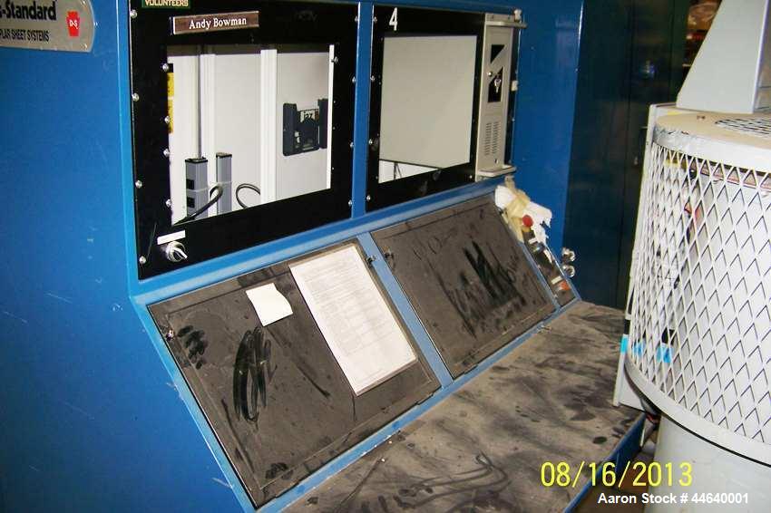 Used Davis Standard 46” Three Roll Vertical Roll Stand Sheet Line