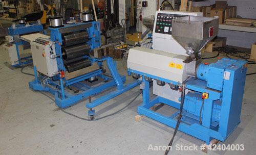 Used Davis Standard 50mm (19.6’’) Co-Extrusion Sheet Line Consisting Of: (1) Davis Standard 50mm (2") diameter single screw extruder, model BC50, approximate 24:1 L/D ratio, electrically heated, air ...