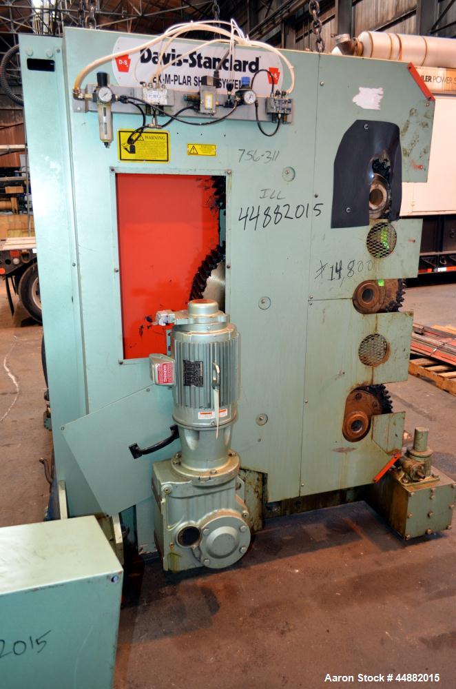 Used Davis Standard 66" Wide Vertical Down 3-Roll Sheet Stack