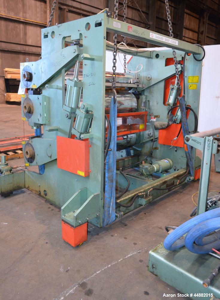 Used Davis Standard 66" Wide Vertical Down 3-Roll Sheet Stack