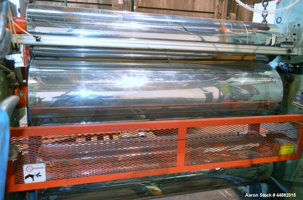 Used Davis Standard 66" Wide Vertical Down 3-Roll Sheet Stack