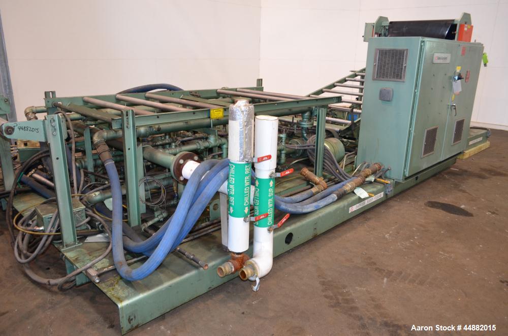 Used Davis Standard 66" Wide Vertical Down 3-Roll Sheet Stack