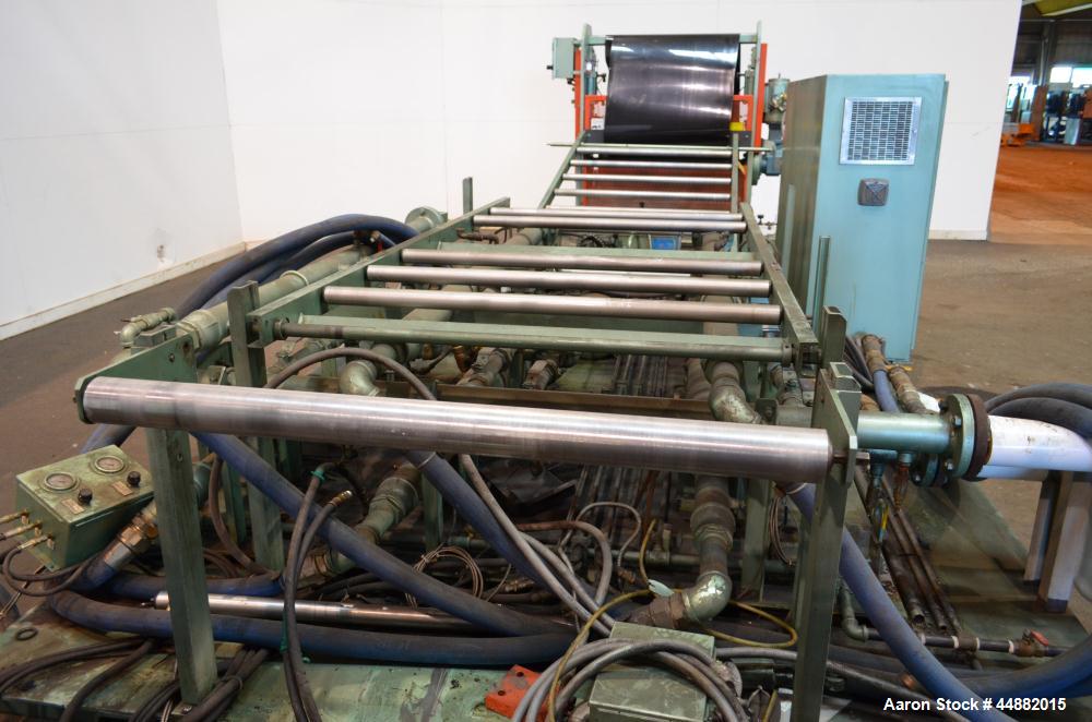 Used Davis Standard 66" Wide Vertical Down 3-Roll Sheet Stack