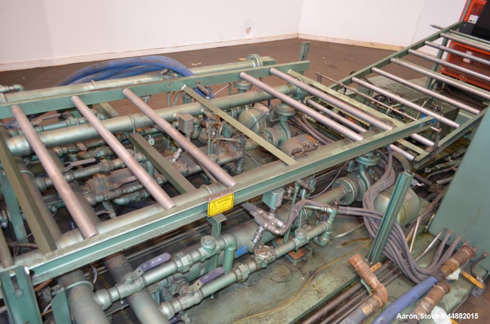 Used Davis Standard 66" Wide Vertical Down 3-Roll Sheet Stack