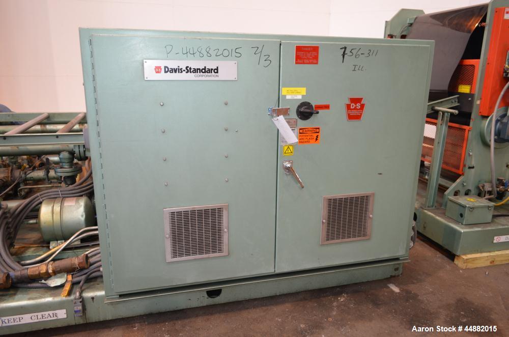 Used Davis Standard 66" Wide Vertical Down 3-Roll Sheet Stack