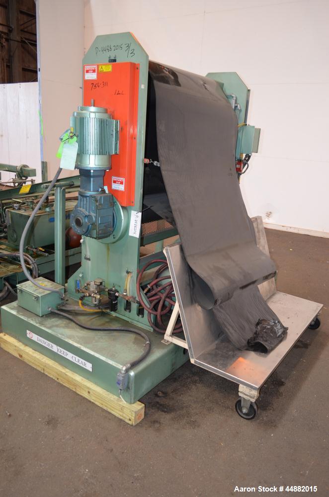 Used Davis Standard 66" Wide Vertical Down 3-Roll Sheet Stack
