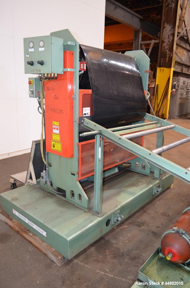 Used Davis Standard 66" Wide Vertical Down 3-Roll Sheet Stack