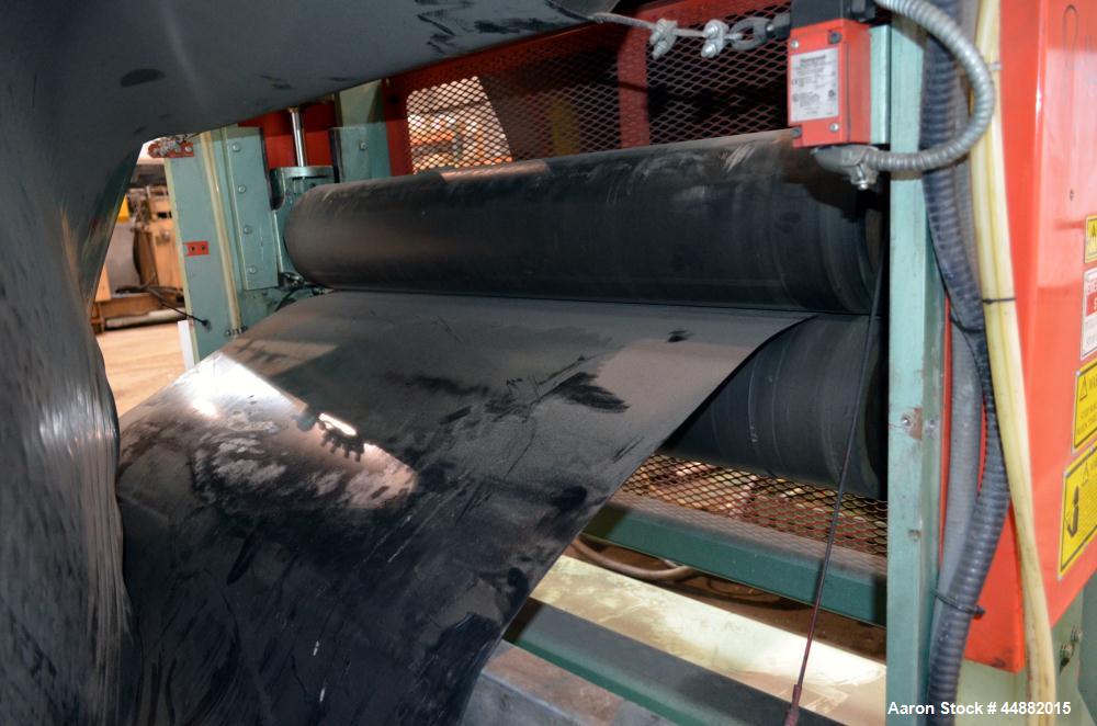 Used Davis Standard 66" Wide Vertical Down 3-Roll Sheet Stack