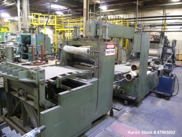 Used Davis Standard 3- Roll Sheet Stack, 30" Wide, Model F8082