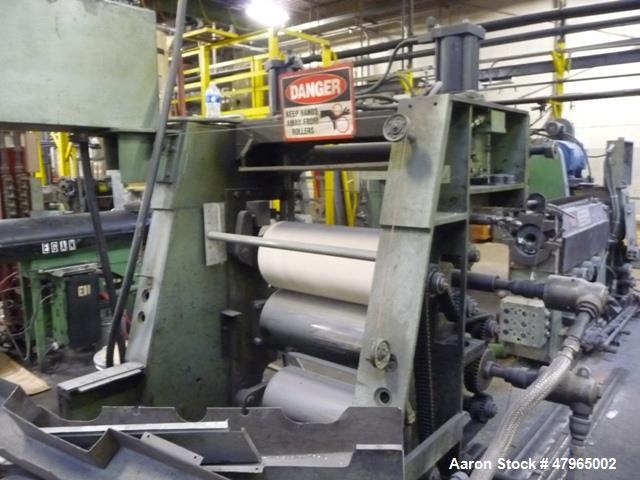 Used- Davis Standard 3- Roll Sheet Stack, 30" Wide, Model F8082