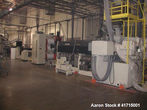 Used Davis Standard Three Roll Sheet Stack