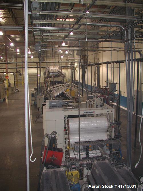 Used Davis Standard Three Roll Sheet Stack