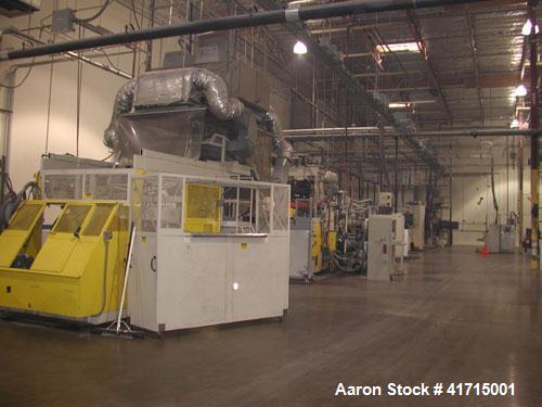 Used Davis Standard Three Roll Sheet Stack