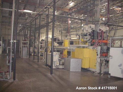 Used Davis Standard Three Roll Sheet Stack