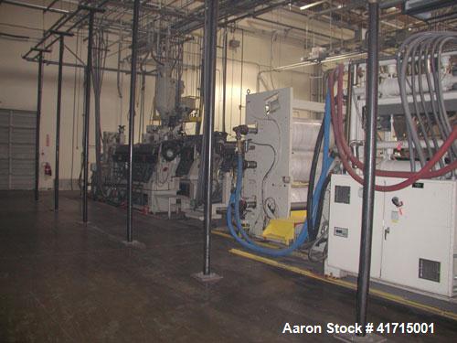 Used Davis Standard Three Roll Sheet Stack