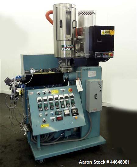 Used Davis Standard Killion 2” Wide Sheet Line Consisting Of: (1) Davis Standard Killion 1” single screw extruder, approximately 24 to 1 L/D ratio. Electrically heated, air-cooled 4 zone non-vented b...