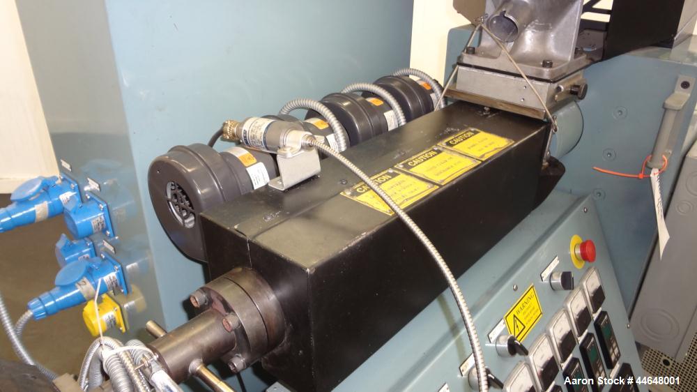 Used Davis Standard Killion 2” Wide Sheet Line Consisting Of: (1) Davis Standard Killion 1” single screw extruder, approximately 24 to 1 L/D ratio. Electrically heated, air-cooled 4 zone non-vented b...