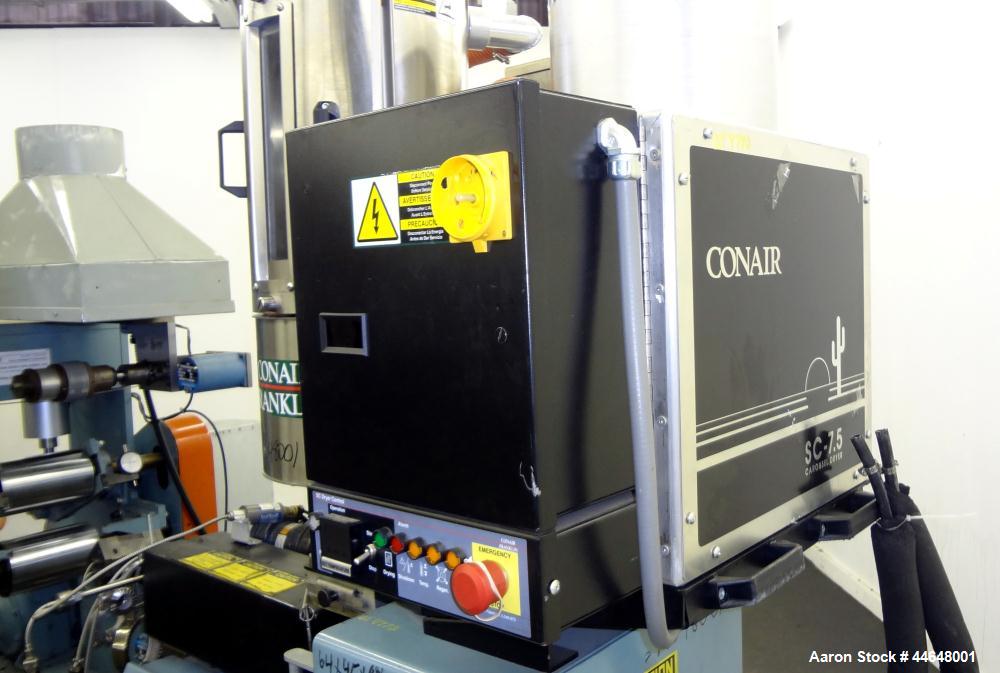 Used Davis Standard Killion 2” Wide Sheet Line Consisting Of: (1) Davis Standard Killion 1” single screw extruder, approximately 24 to 1 L/D ratio. Electrically heated, air-cooled 4 zone non-vented b...