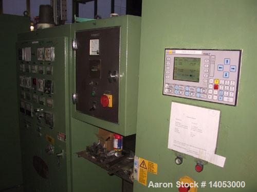 Used Farrel Bridge PS/PP Thermoforming Line consisting of:  (1) Farrel Bridge single screw extruder, 100/32 D with degassing and Labotec volymetric dosing unit for (4) components. (1) Welex coextrude...