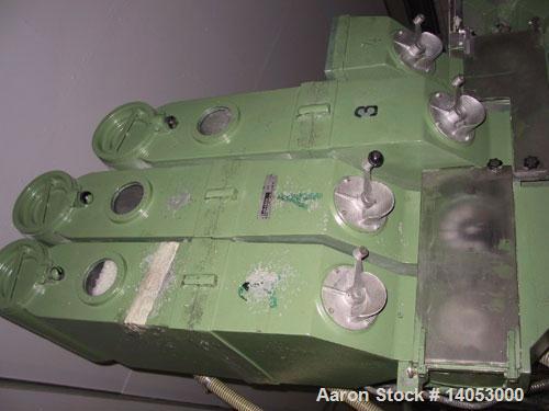 Used Farrel Bridge PS/PP Thermoforming Line consisting of:  (1) Farrel Bridge single screw extruder, 100/32 D with degassing and Labotec volymetric dosing unit for (4) components. (1) Welex coextrude...
