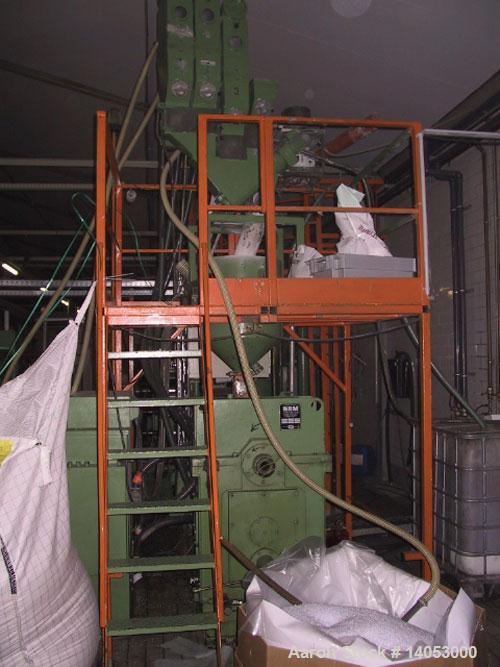 Used Farrel Bridge PS/PP Thermoforming Line consisting of:  (1) Farrel Bridge single screw extruder, 100/32 D with degassing and Labotec volymetric dosing unit for (4) components. (1) Welex coextrude...
