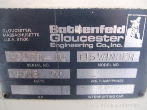 Used 66" Wide Gloucester Sheet Line consisting of the following:  3.5" Gloucester extruder, 32:1 l/d, electrically heated, water cooled, 150 hp DC motor with SCR controller, vented and plugged barrel...