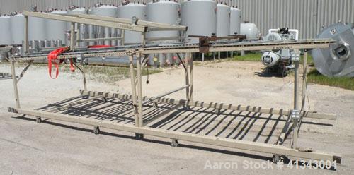 Used HPM Sheet Line consisting of: (1) HPM 4-1/2" single screw extruder, model 4.5TMIII, serial #82-210. Approximately 38 to 1 L/D ratio. Electrically heated, water cooled 6 zone dual side vented bar...