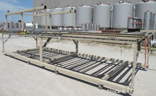 Used HPM Sheet Line consisting of: (1) HPM 4-1/2" single screw extruder, model 4.5TMIII, serial #82-210. Approximately 38 to 1 L/D ratio. Electrically heated, water cooled 6 zone dual side vented bar...