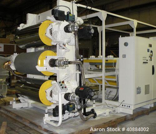 Used- HPM Sheet Take Off System Consisting Of: (1) HPM Sheetmaster III 3 Roll Sheet Stack, Rated speed range 20 feet per min...