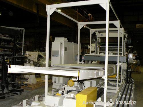 Used HPM Sheet Take Off System Consisting Of: (1) HPM Sheetmaster III 3 Roll Sheet Stack, Rated speed range 20 feet per minute maximum, 71" track centerline. (3) 23.587" diameter x 54" wide cored rol...