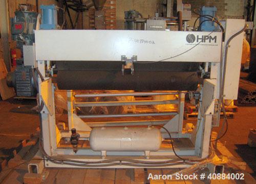 Used- HPM Sheet Take Off System Consisting Of: (1) HPM Sheetmaster III 3 Roll Sheet Stack, Rated speed range 20 feet per min...