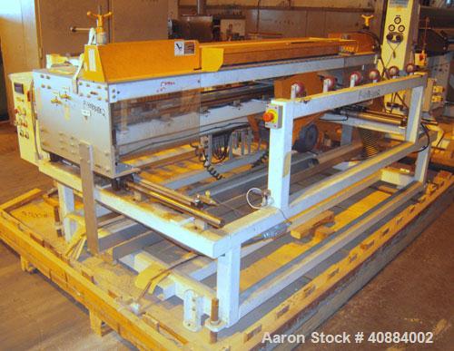 Used HPM Sheet Take Off System Consisting Of: (1) HPM Sheetmaster III 3 Roll Sheet Stack, Rated speed range 20 feet per minute maximum, 71" track centerline. (3) 23.587" diameter x 54" wide cored rol...