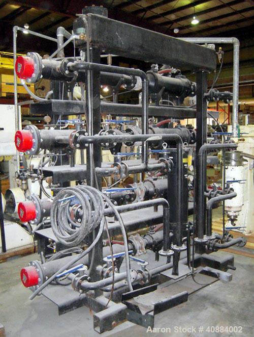 Used HPM Sheet Take Off System Consisting Of: (1) HPM Sheetmaster III 3 Roll Sheet Stack, Rated speed range 20 feet per minute maximum, 71" track centerline. (3) 23.587" diameter x 54" wide cored rol...