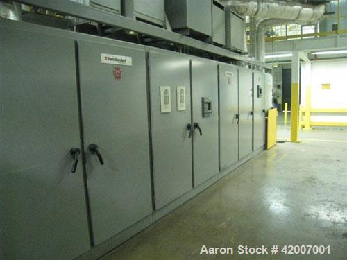 USED 120" HPM SHEET EXTRUSION LINE(1984) CONSISTING OF THE FOLLOWING:A) (1) USED CONAIR FRANKLIN AUTOWEIGH GRAVIMETRIC BLENDING SYSTEM RATED 3000 LBS. PER HOUR. INCLUDES WEIGHT SCALE HOPPER, MOTORIZE...