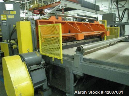 USED 120" HPM SHEET EXTRUSION LINE(1984) CONSISTING OF THE FOLLOWING:A) (1) USED CONAIR FRANKLIN AUTOWEIGH GRAVIMETRIC BLENDING SYSTEM RATED 3000 LBS. PER HOUR. INCLUDES WEIGHT SCALE HOPPER, MOTORIZE...
