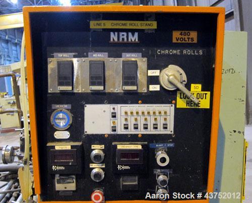 Used NRM 54" Wide 3 Roll Sheet Stack