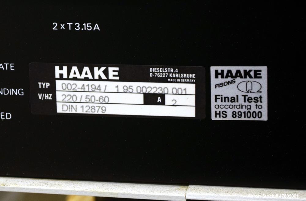 Used Haake Fisons Rheocord 9000 Extruder & Mixer System.