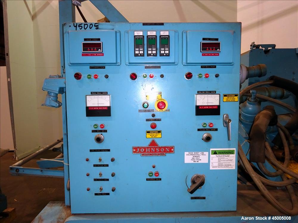 Used Johnson Three Roll Sheet Stack.