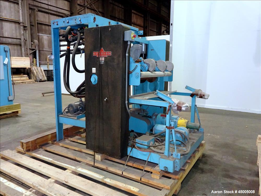 Used- Johnson Three Roll Sheet Stack.