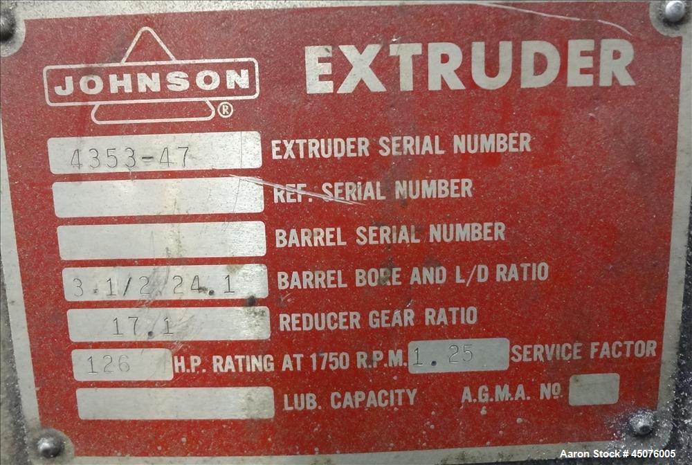 Used Johnson Plastics Machinery Co-Extrusion Sheet Line