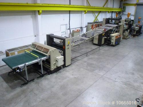 Used-49.2" (1250 mm) Kaufman Coextrusion Sheet Line. (1) 3.54" (90 mm) Kaufmann model 90-33d extruder, vented, vacuum pump, ...